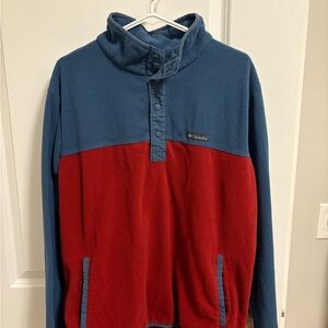 Columbia Two-Tone Blue and Red Fleece